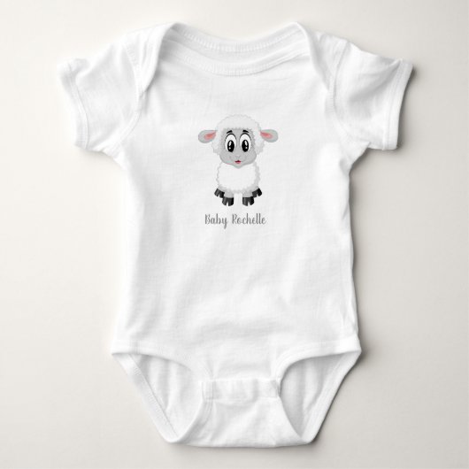 Sweet kleine lammetjes-baby lichaamspak romper (Voorkant)