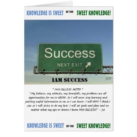 SWEET KNOWLEDGE-KAART (Voorkant)