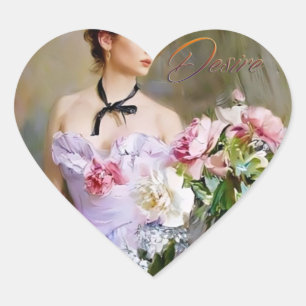 Sweet Lady hart Stickers