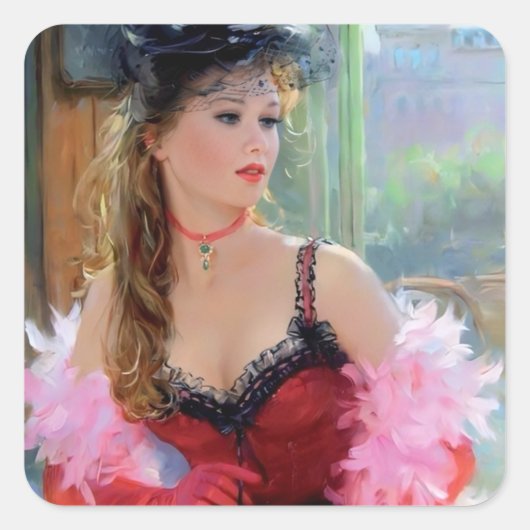 Sweet lady Sticker (Voorkant)