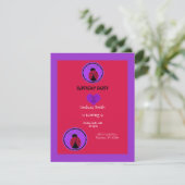 Sweet Ladybug Birthday Invitation Kaart (Staand voorkant)