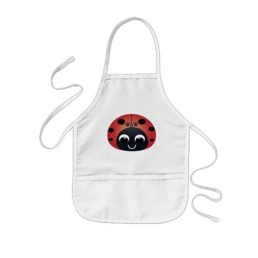 Sweet Ladybug Kinder Apron Schort (Voorkant)