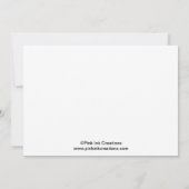 Sweet Ladybug Pink Birthday Invitation Kaart (Achterkant)