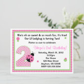 Sweet Ladybug Two Kaart (Staand voorkant)