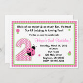 Sweet Ladybug Two Kaart (Voorkant / Achterkant)