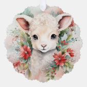 Sweet Lamb Gift Label Kerstboom Ornament (Voorkant)