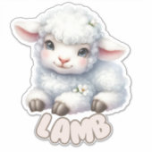 Sweet Lamb - kwekerij Sticker (Voorkant)