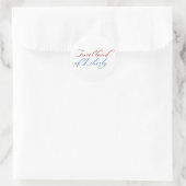 Sweet Land of Liberty 4 juli Amerika Ronde Sticker (Tas)