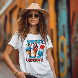 Sweet Land of Liberty 4 juli T-shirt