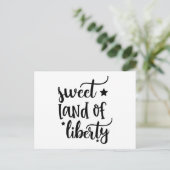 Sweet land of liberty briefkaart (Staand voorkant)