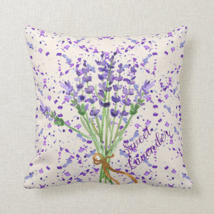 Sweet Lavender Paarse Flower Bouquet Kussen