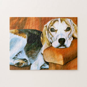 Sweet Lazy Beagle Puzzle Legpuzzel