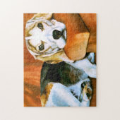 Sweet Lazy Beagle Puzzle Legpuzzel (Verticaal)