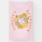 Sweet Lemon Two-tti Fruity Birthday Banner (Verticaal)