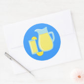 Sweet Lemonade Ronde Sticker (Envelop)