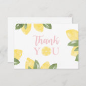 Sweet Lemons Hartelijk dank Bedankkaart (Voorkant / Achterkant)