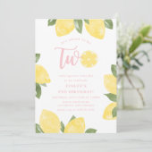 Sweet Lemons Invitation 2e anniversaire (Debout devant)