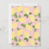 Sweet Lemons Invitation 2e anniversaire (Dos)