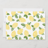Sweet Lemons Invitation 2e anniversaire (Dos)