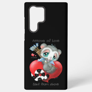 Sweet Lemur with Love Arrows – Heartfelt Design Samsung Galaxy Hoesje