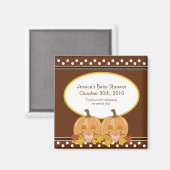 Sweet Lil Baby shower Citrouille Aimant Favoriser (Recto/Verso)