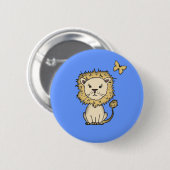 Sweet Lion en Butterfly Pinback Button (Voorkant /achterkant)