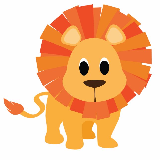 Sweet Lion Staand Fotobeeldje (Voorkant)