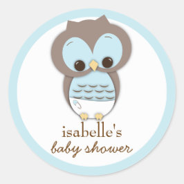 Sweet Little Baby Boy Uil Favor Sticker