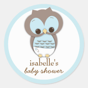 Sweet Little Baby Boy Uil Favor Sticker