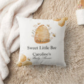 Sweet Little Bee Baby shower Coussin décoratif (Couverture)