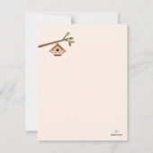 Sweet Little Birds New Address Faire-part (Dos)