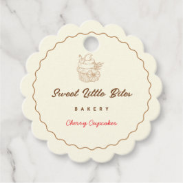 Sweet Little Bites Bakery Cherry Cupcake Labels