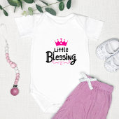 Sweet "Little Blessing" Pink Romper