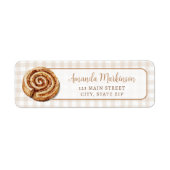 Sweet Little Bun in the Oven Neutral Baby Shower Etiket (Voorkant)