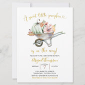 Sweet Little Citrouille Baby shower Invitation (Devant)