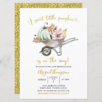 Sweet Little Citrouille Baby shower Invitation