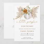 Sweet Little Citrouille Baby shower Invitation (Devant / Derrière)