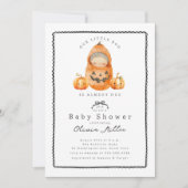 Sweet Little Citrouille Baby shower Invitation (Devant)