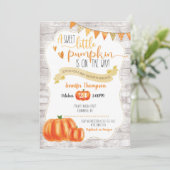 Sweet Little Citrouille Baby shower Invitation (Debout devant)