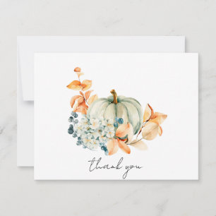 Sweet Little Citrouille Baby shower Merci Note