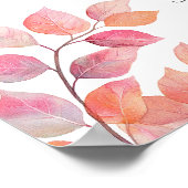 Sweet Little Citrouille Baby shower rose Affiche d (Coin)