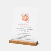 Sweet Little citrouille rose arc est en chemin (Angle)