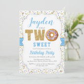Sweet Little Donut Boys Invitations 2e anniversair (Debout devant)