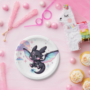 Sweet Little Dragon-Baby shower Papieren Bordje