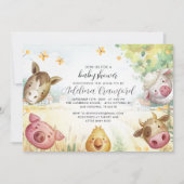 Sweet Little Farm Baby Shower Invitation (Devant)