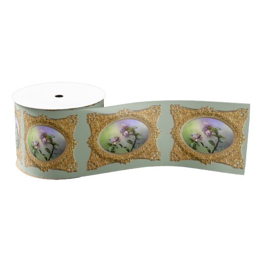 Sweet Little Framed Flowers Grosgrain Lint (Spoel)