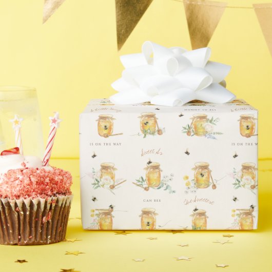 Sweet Little Honey Baby shower Welkomstbord Cadeaupapier (Verjaardagsfeest)
