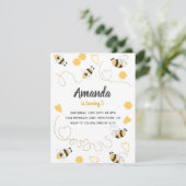 Sweet Little Honey Bee Invitation de fête d'annive (Debout devant)