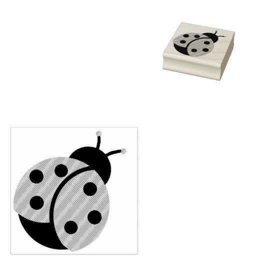 Sweet Little Ladybug Rubber Stamp Rubberstempel (Gestempeld)