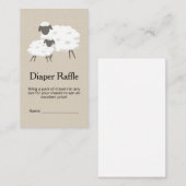 Sweet Little Lamb Baby shower Raffle Ticket (Voorkant / Achterkant)